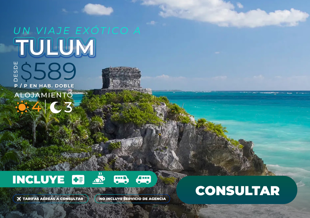 tulum, quintana roo, mexico, templo azteca, playas, disfrute, paquete turistico